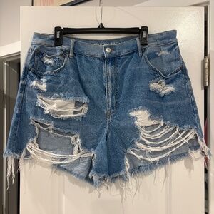American Eagle Ripped Denim Shorts
